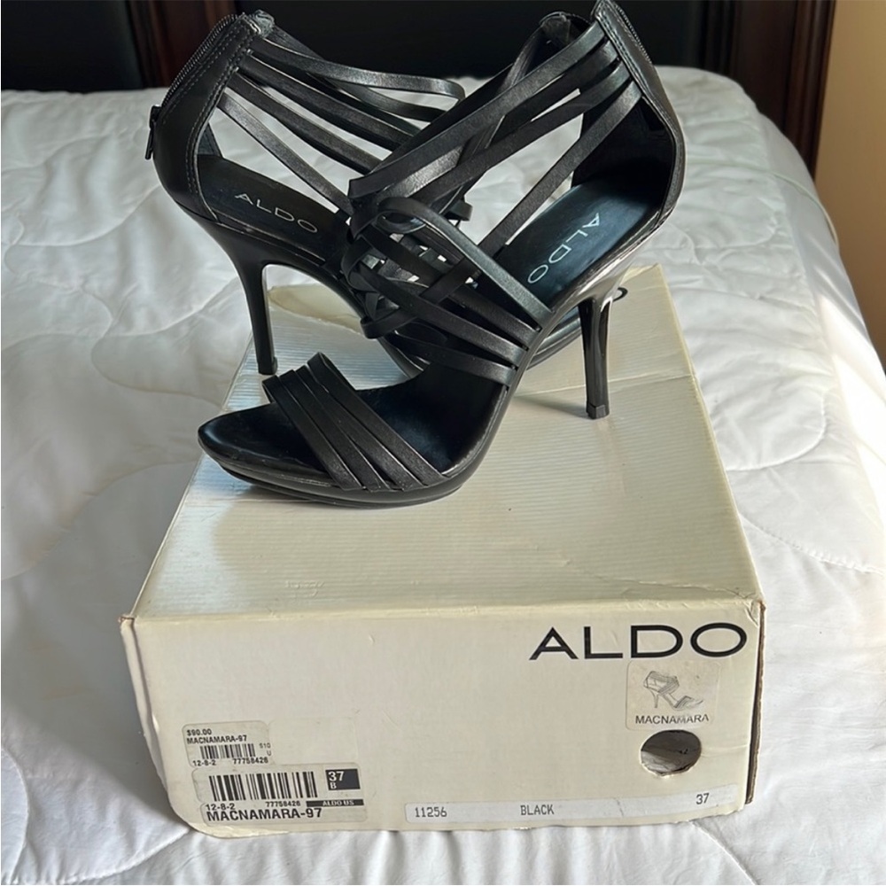 Black High Heel Sandals